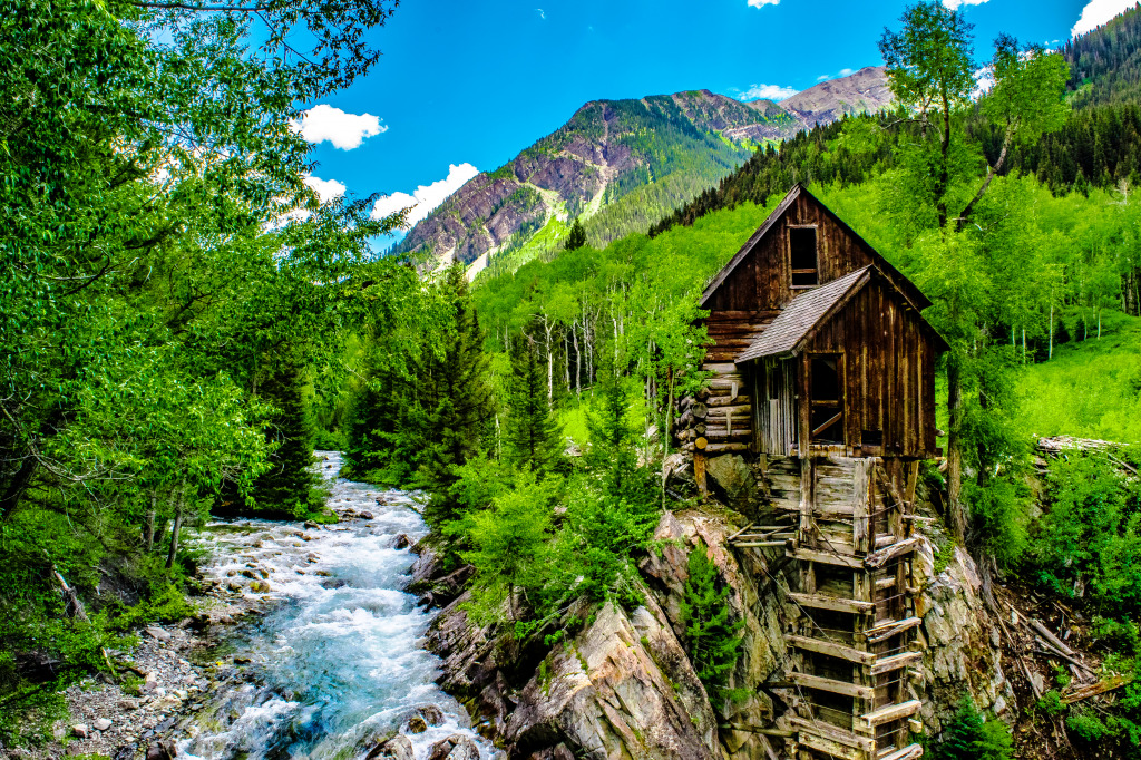 Crystal Mill in Colorado jigsaw puzzle in Waterfalls puzzles on TheJigsawPuzzles.com