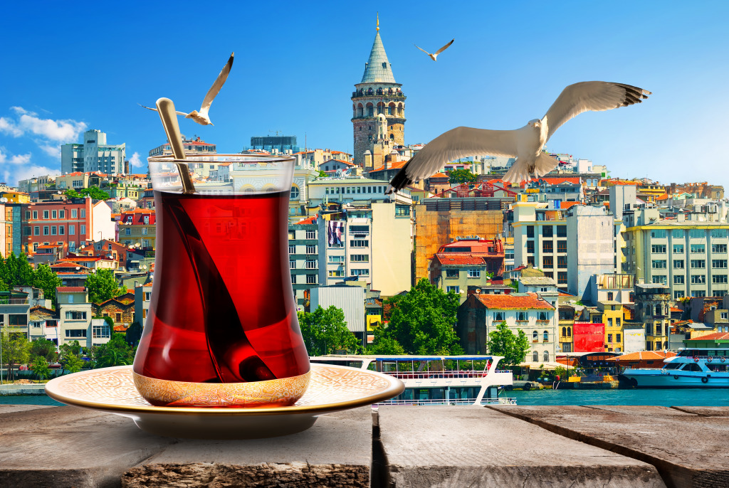 Golden Horn Bay, Turquie jigsaw puzzle in Paysages urbains puzzles on TheJigsawPuzzles.com