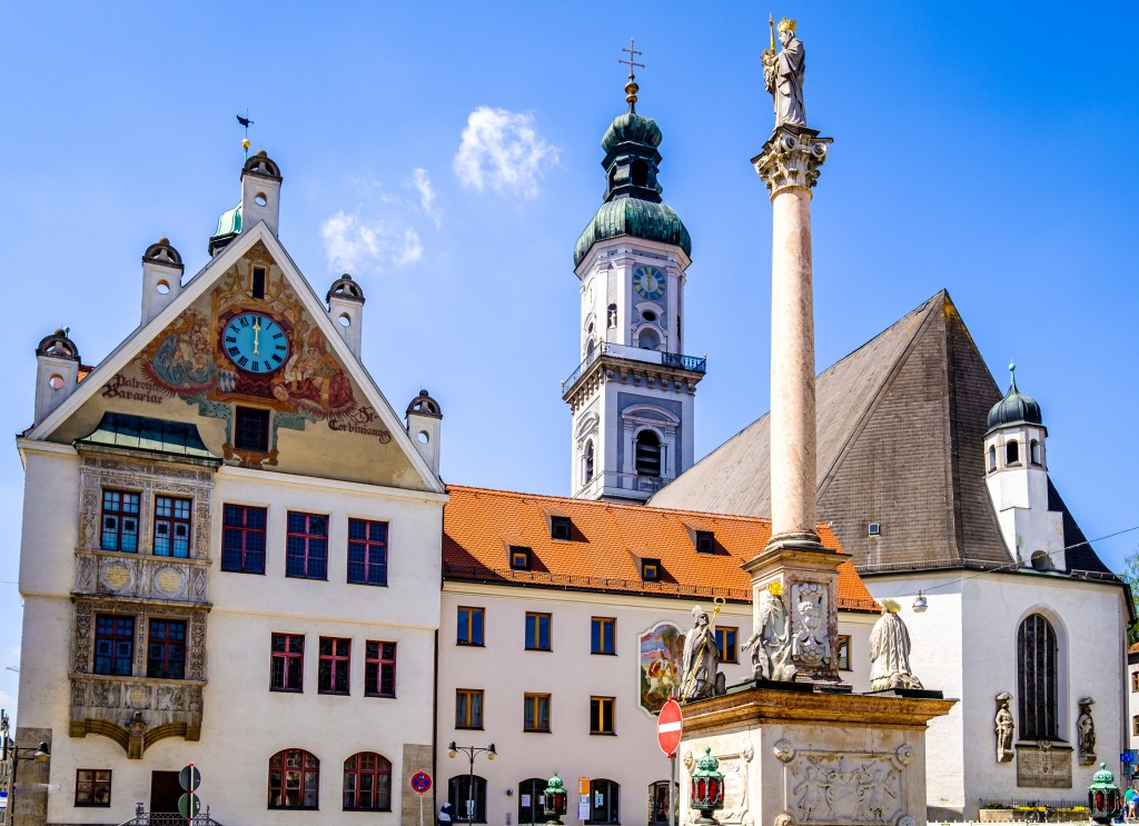 Old Town of Freising, Bavaria, Germany jigsaw puzzle in Puzzle of the Day puzzles on TheJigsawPuzzles.com