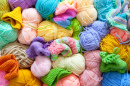 Bright Colored Yarn
