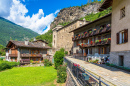 Village of Avise, Aosta Valley, Italy