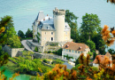 Castle of Duingt, Annecy Lake, France