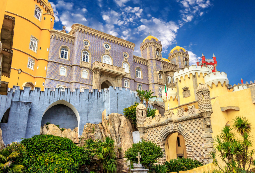 Pena National Palace, Sintra, Portugal jigsaw puzzle in Schlösser puzzles on TheJigsawPuzzles.com