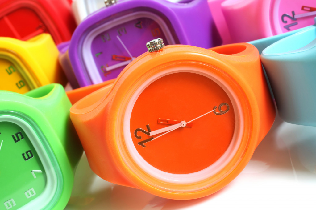 Colorful Wristwatches jigsaw puzzle in Macro puzzles on TheJigsawPuzzles.com
