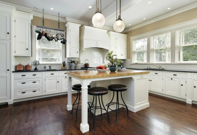 Kitchen With White Cabinetry 1