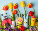 Tulips and Paper Toys