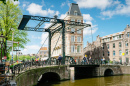 Drawbridge in Amsterdam, The Netherlands