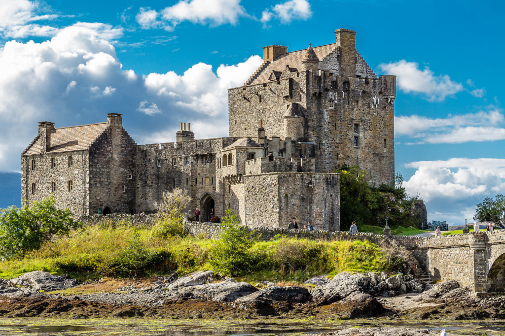 Castelo de Eilean Donan, Escócia jigsaw puzzle in Castelos puzzles on TheJigsawPuzzles.com