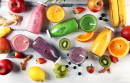 Assortment of Fruit Smoothies