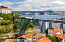 Maria Pia Bridge in Porto, Portugal