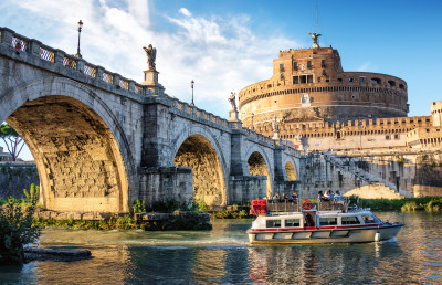 Sant Angelo Bridge and Castle in Rome jigsaw puzzle in Bridges puzzles ...