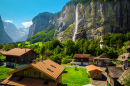 Staubbach Waterfall, Swiss Alps