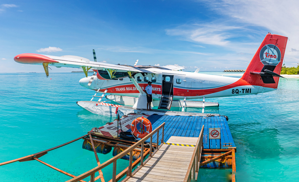 Wasserflugzeug der Trans Maldivian Airways jigsaw puzzle in Luftfahrt puzzles on TheJigsawPuzzles.com