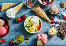 Assorted Ice Cream with Fresh Fruits