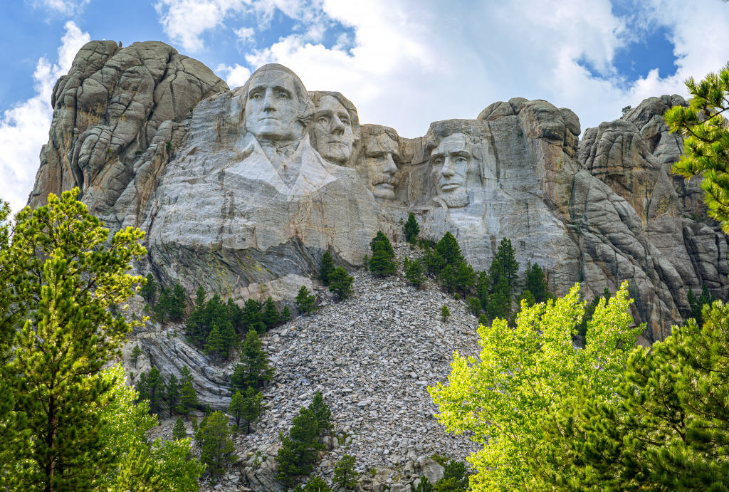 Mt Rushmore Memorial, South Dakota jigsaw puzzle in Great Sightings puzzles on TheJigsawPuzzles.com