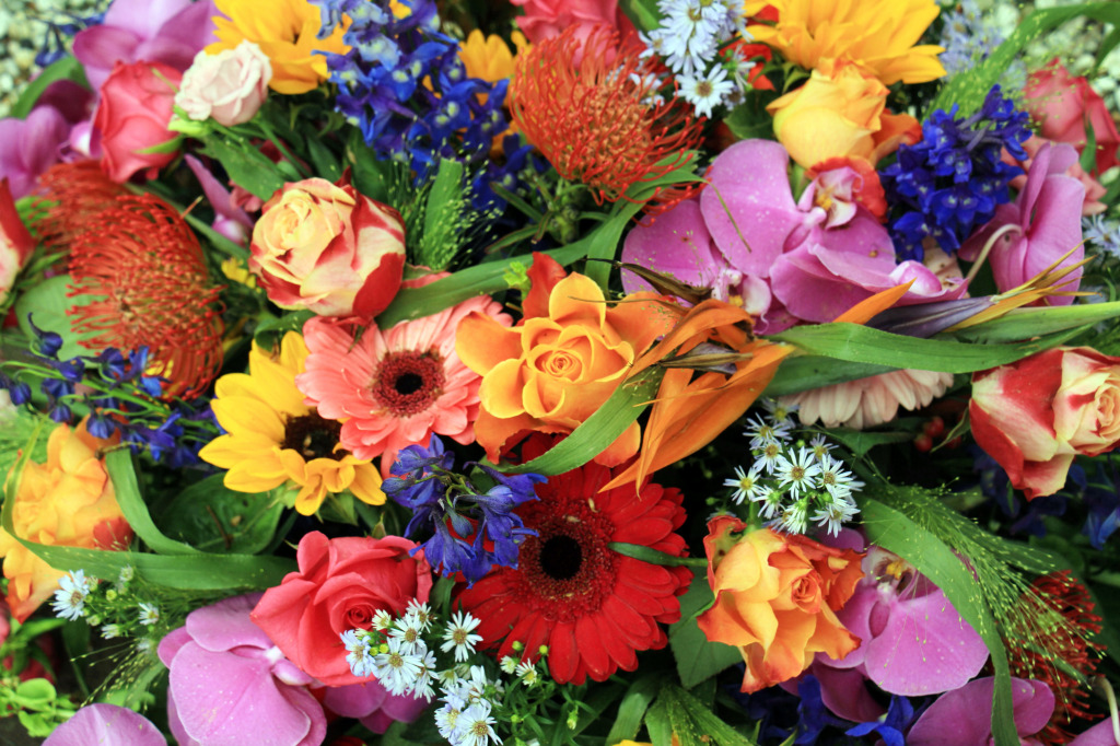 Mixed Flower Arrangement jigsaw puzzle in Flowers puzzles on TheJigsawPuzzles.com