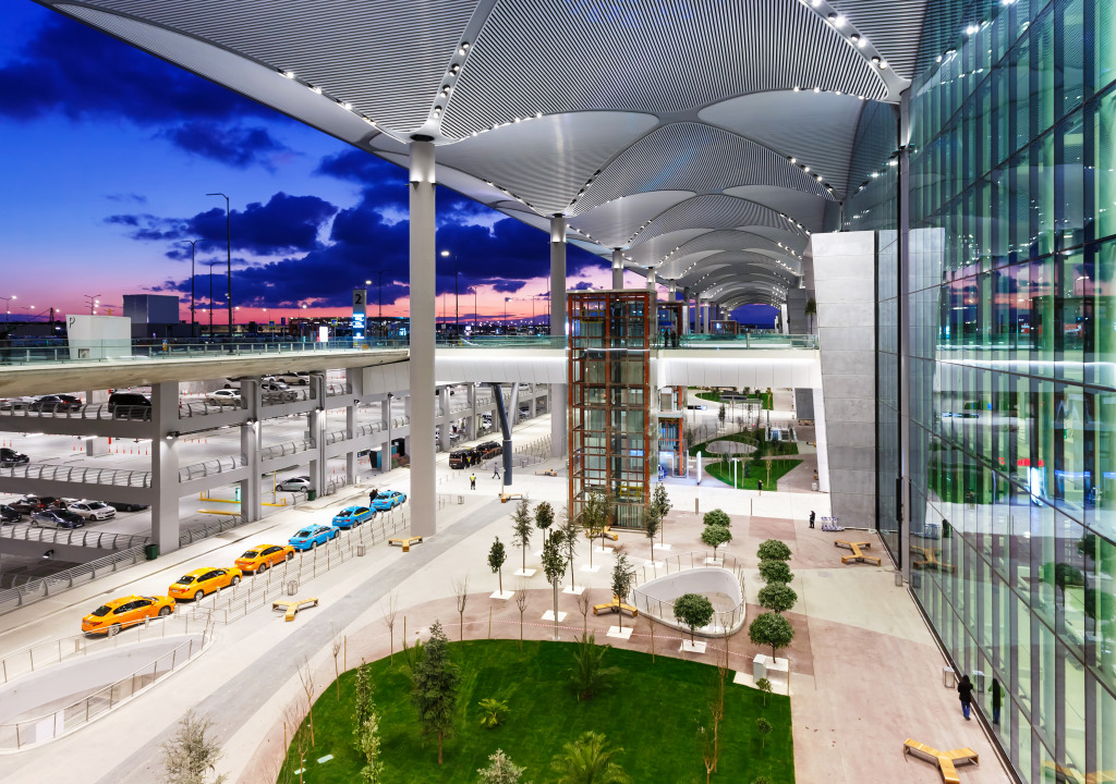 Nouvel aéroport d’Istanbul, Turquie jigsaw puzzle in Aviation puzzles on TheJigsawPuzzles.com