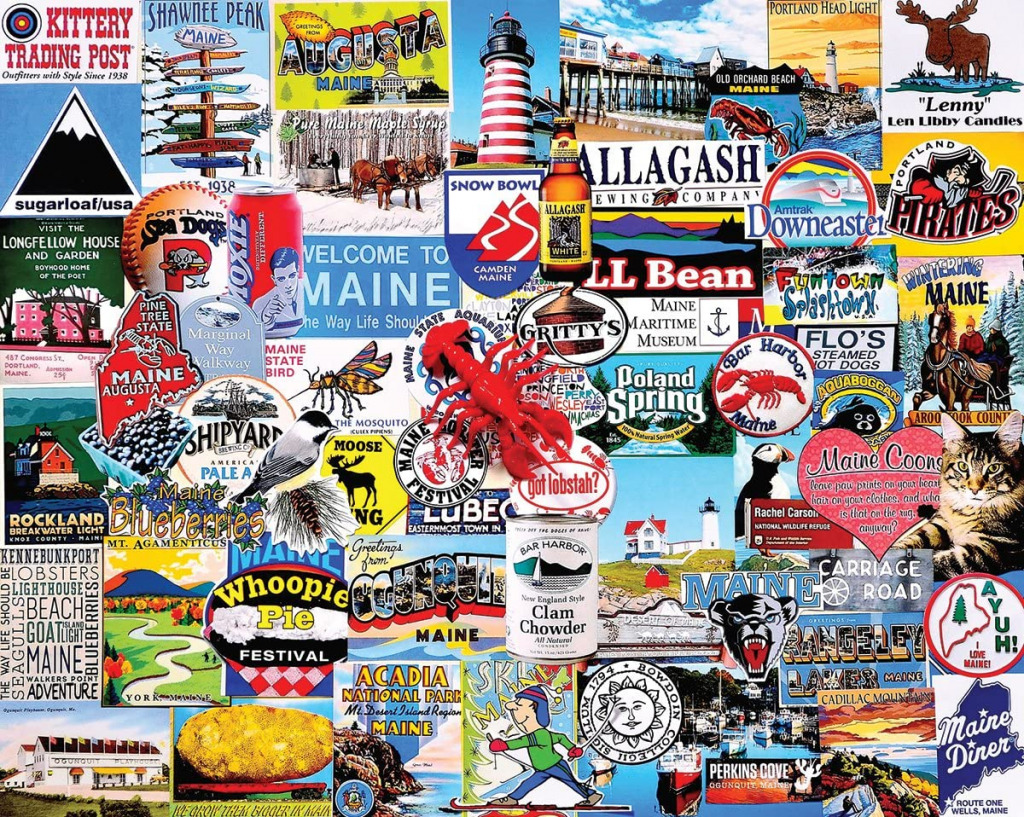 Maine - done jigsaw puzzle in Pamela Merrill puzzles on TheJigsawPuzzles.com