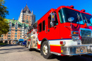 Fire Truck near Frontenac Castle, Quebec City