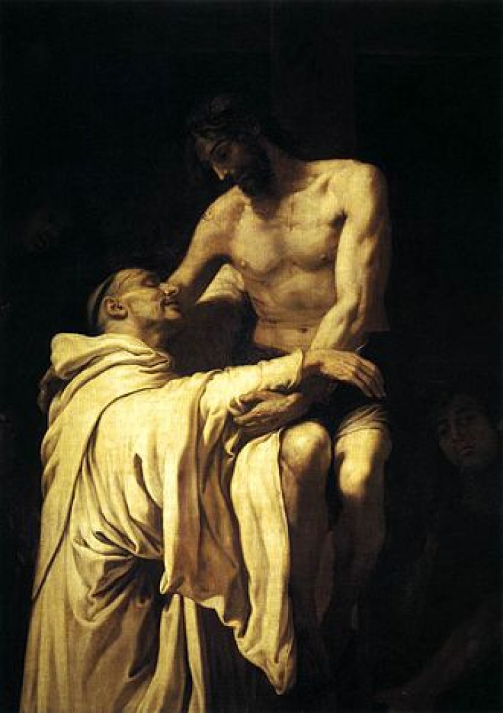 Francisco_Ribalta_-_Christ_Embracing_St_Bernard_-_WGA19350 jigsaw puzzle in kim hart puzzles on TheJigsawPuzzles.com