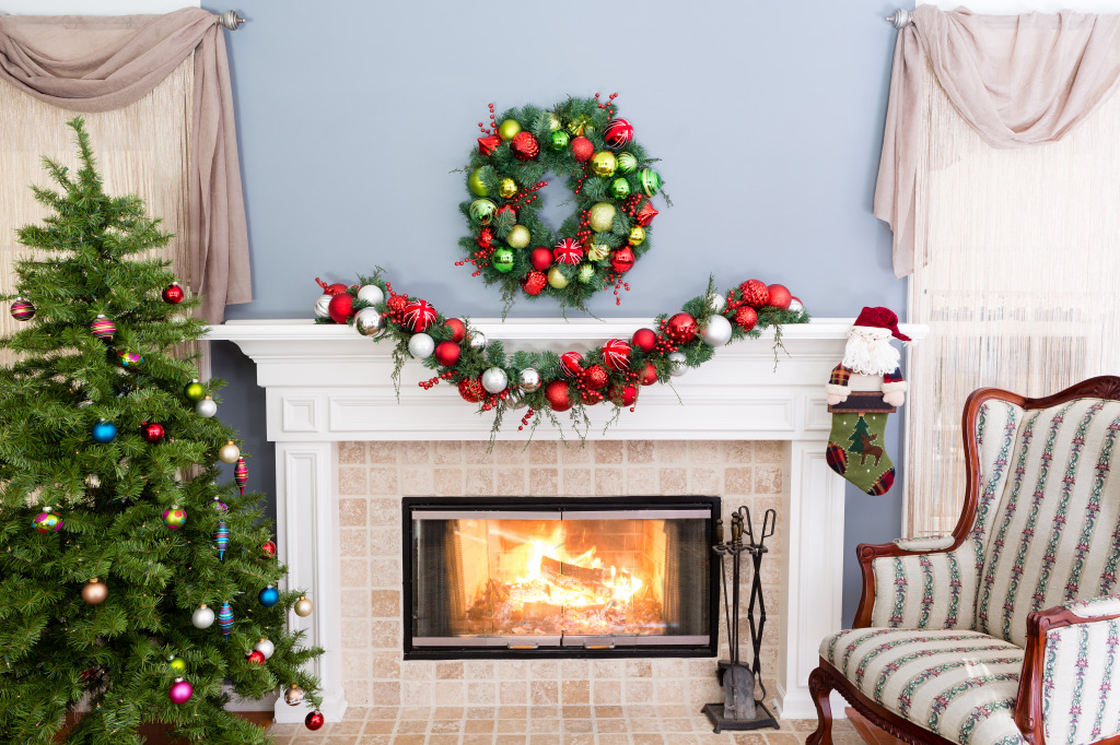 Fireplace jigsaw puzzle in Christmas & New Year puzzles on TheJigsawPuzzles.com