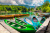 Kayaks on Lake Bohinj, Slovenia