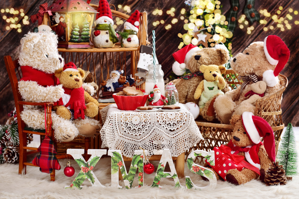 Teddybär Familie jigsaw puzzle in Puzzle des Tages puzzles on TheJigsawPuzzles.com