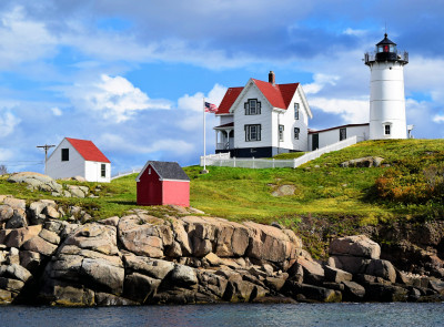 Cape Neddick Nubble Lighthouse, Maine jigsaw puzzle in Puzzle of the ...