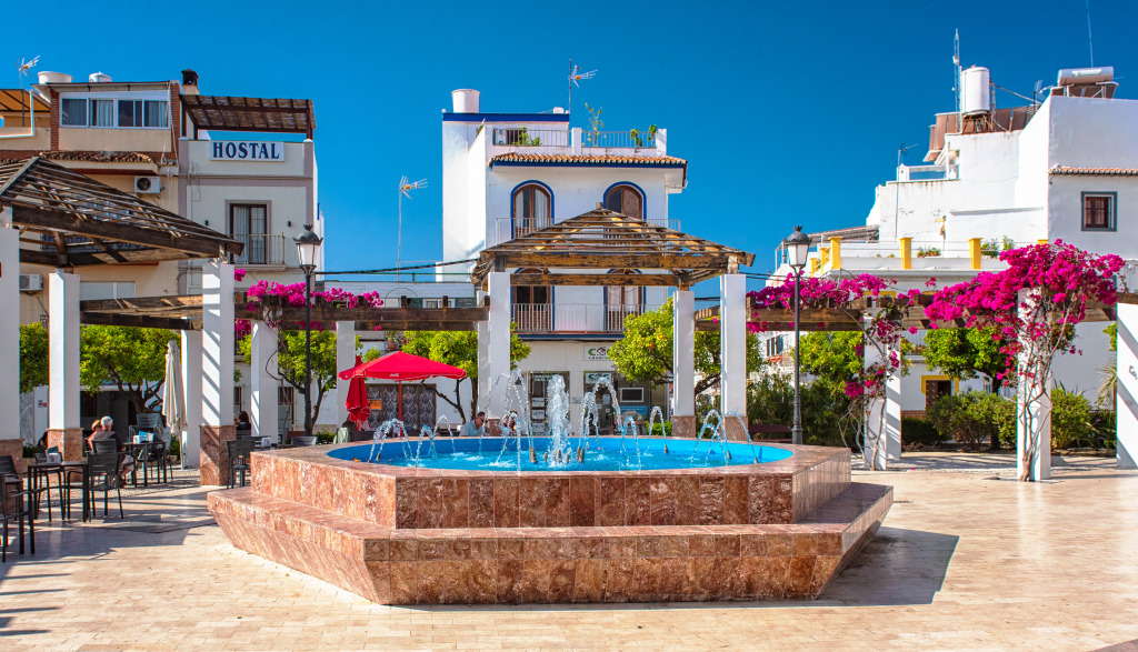 Historic Old Town of Nerja, Spain jigsaw puzzle in Waterfalls puzzles on TheJigsawPuzzles.com