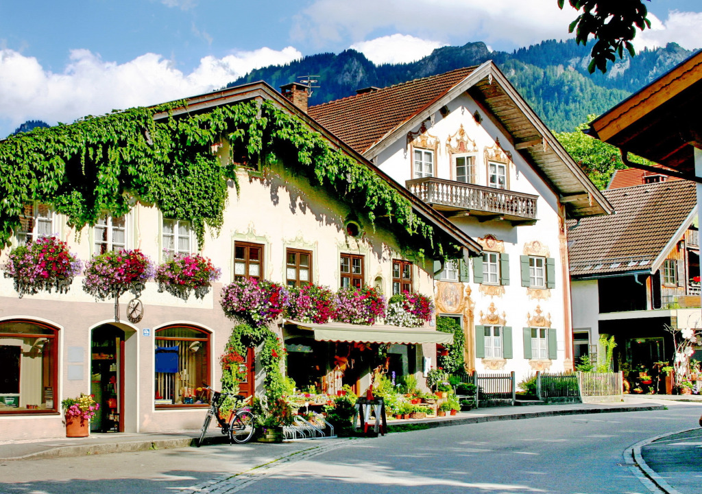 Mountain Village in Bavaria jigsaw puzzle in Street View puzzles on TheJigsawPuzzles.com