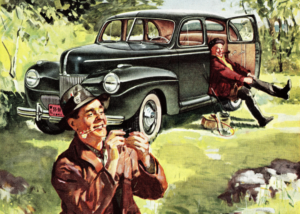 Ford Super De Luxe viertüriges Coupé (1941) jigsaw puzzle in Autos & Motorräder puzzles on TheJigsawPuzzles.com