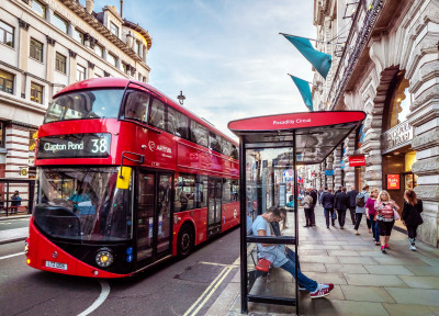 Double Decker in Piccadilly Circus, London jigsaw puzzle in Cars ...