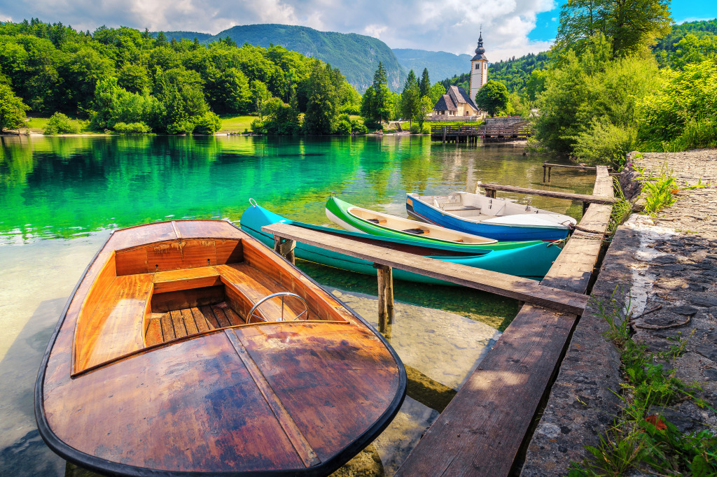 Bohinjsko jezero, Slowenien jigsaw puzzle in Großartige Landschaften puzzles on TheJigsawPuzzles.com