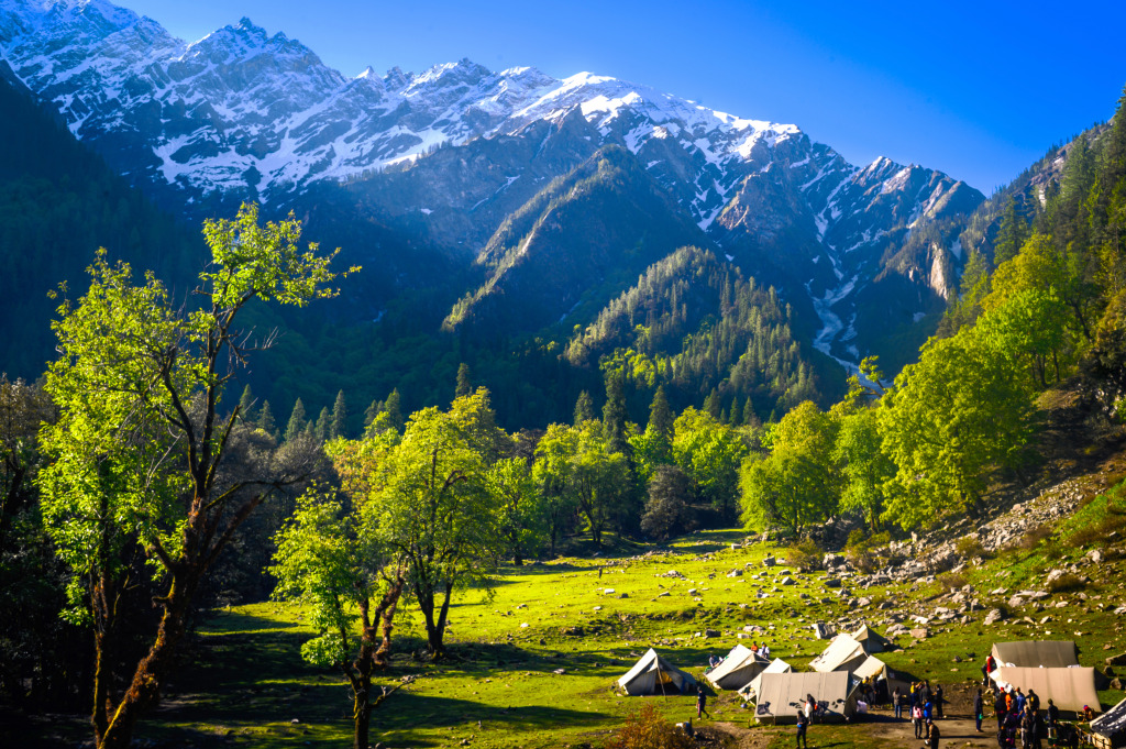 Parvati Valley, Himalayan Mountains jigsaw puzzle in Great Sightings puzzles on TheJigsawPuzzles.com