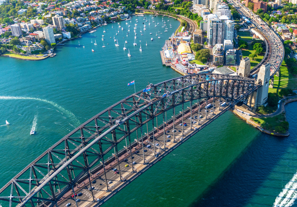 Sydney Harbour Bridge, Australien jigsaw puzzle in Brücken puzzles on TheJigsawPuzzles.com