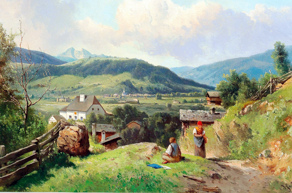 A View of Radstadt im Pongau jigsaw puzzle in Piece of Art puzzles on TheJigsawPuzzles.com