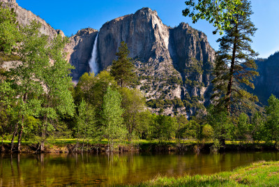 Merced River and Yosemite Falls jigsaw puzzle in Waterfalls puzzles on ...
