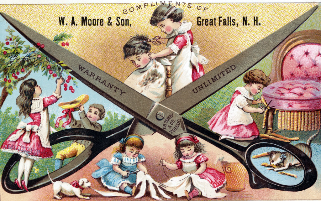 Cartão de W. A. Moore & Son, Great Falls jigsaw puzzle in Pessoas puzzles on TheJigsawPuzzles.com