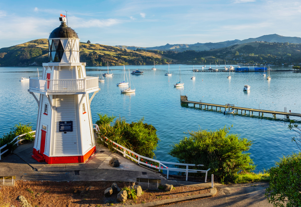 Akaroa, Banks-Halbinsel, Neuseeland jigsaw puzzle in Puzzle des Tages puzzles on TheJigsawPuzzles.com