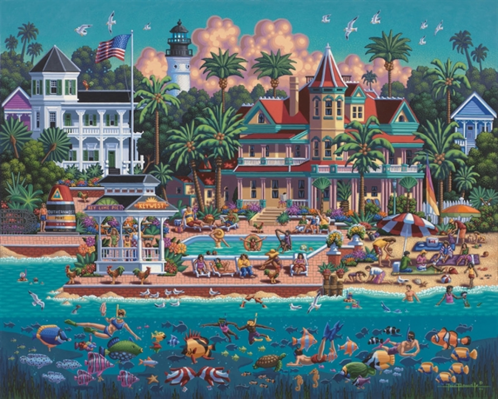 Key west dowdle jigsaw puzzle in Randi Lothamer puzzles on TheJigsawPuzzles.com