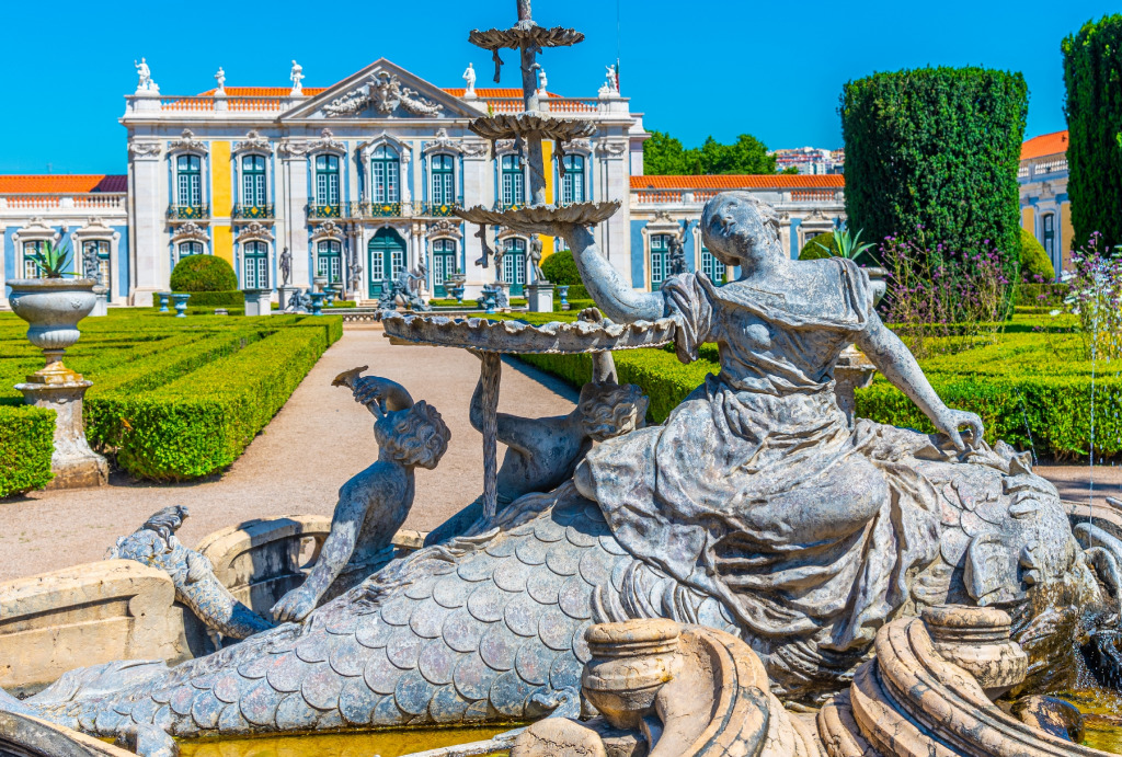 Queluz National Palace, Lisbon, Portugal jigsaw puzzle in Castles puzzles on TheJigsawPuzzles.com