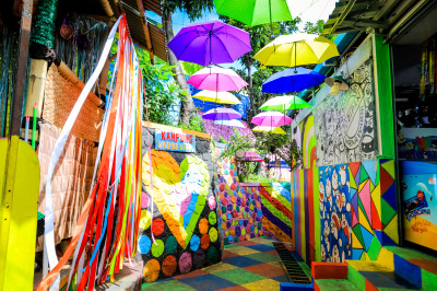 Rainbow Village Jodipan Malang, East Java jigsaw puzzle in Street View ...