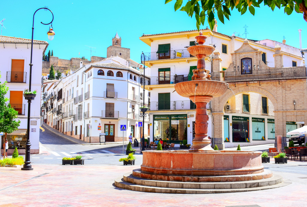 Fountain in Antequera, Spain jigsaw puzzle in Waterfalls puzzles on TheJigsawPuzzles.com