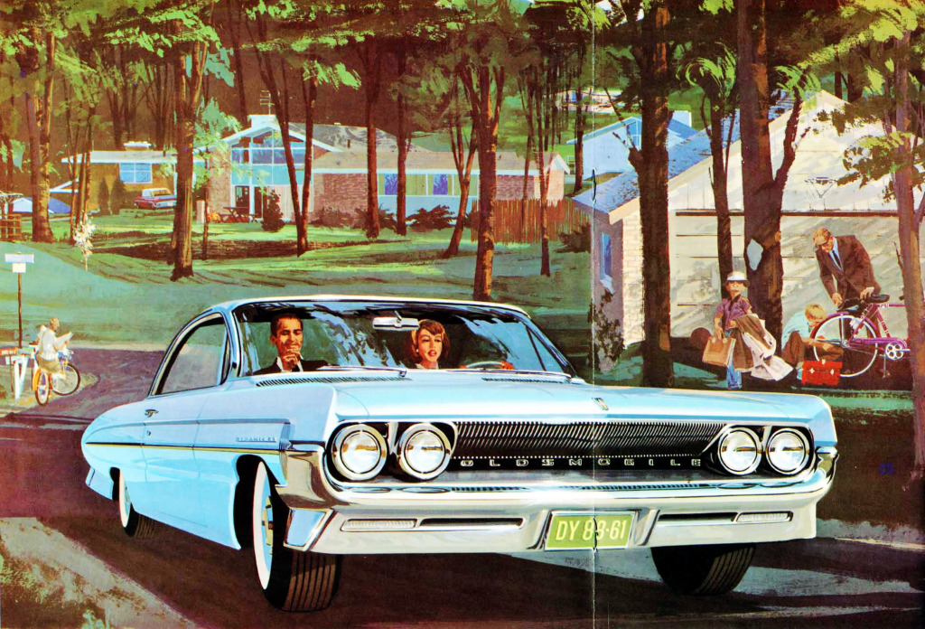 1961 Oldsmobile Full Line-16-17 jigsaw puzzle in Autos & Motorräder puzzles on TheJigsawPuzzles.com