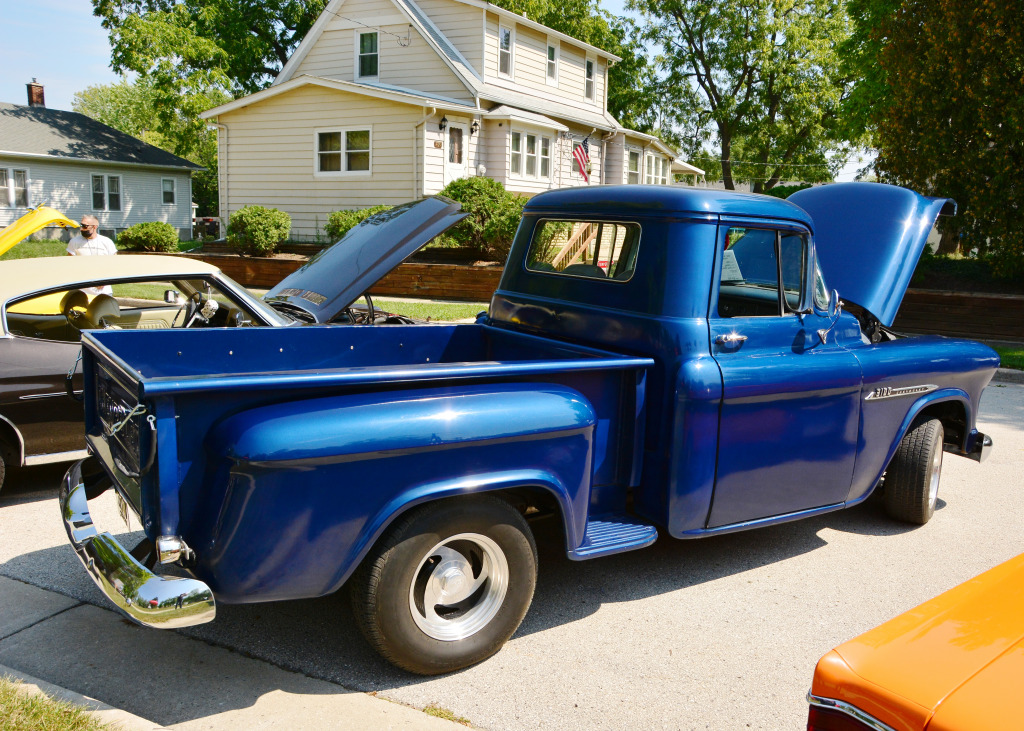 1956 Chevrolet 3100 Step Side Truck jigsaw puzzle in Cars & Bikes puzzles on TheJigsawPuzzles.com