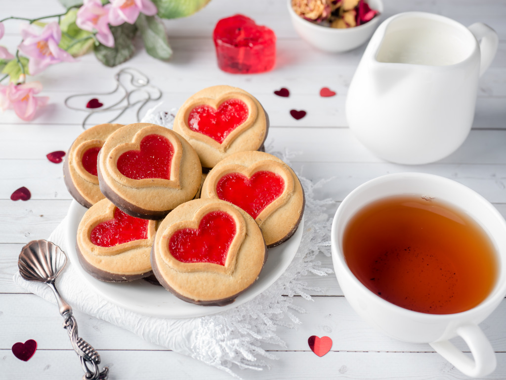 Valentine's Day Cookies jigsaw puzzle in Valentine's Day puzzles on TheJigsawPuzzles.com