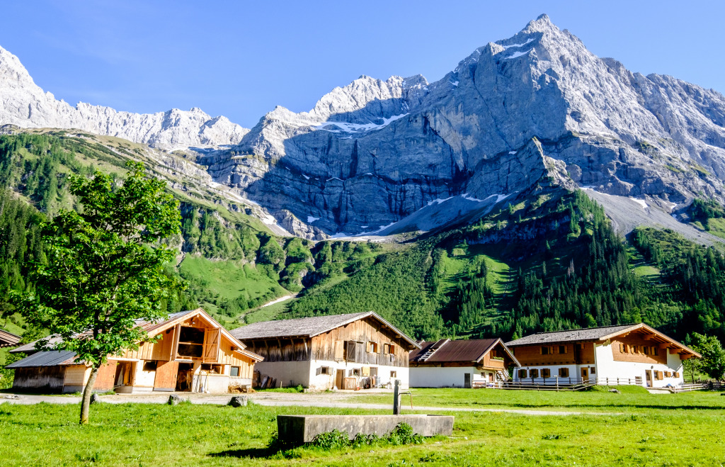 Engalm Valley, Karwendel Mountains, Austria jigsaw puzzle in Great Sightings puzzles on TheJigsawPuzzles.com