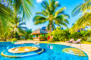 Swimming Pool in a Tropical Resort