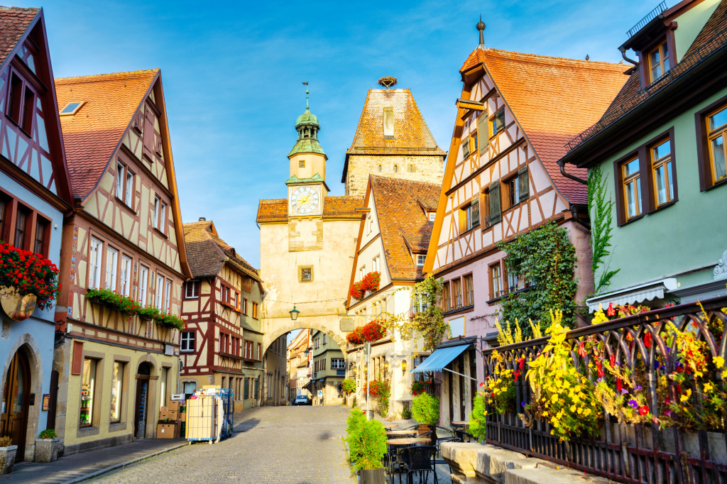 Rothenburg ob der Tauber, Germany jigsaw puzzle in Street View puzzles on TheJigsawPuzzles.com