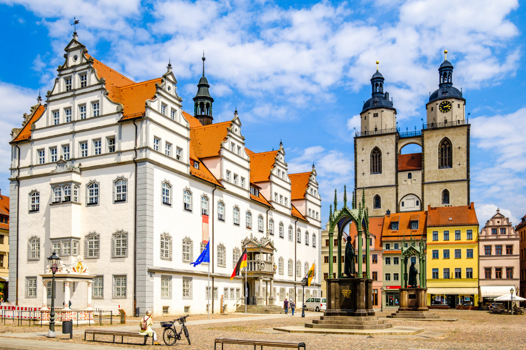 Old Town of Wittenberg, Germany jigsaw puzzle in Street View puzzles on TheJigsawPuzzles.com
